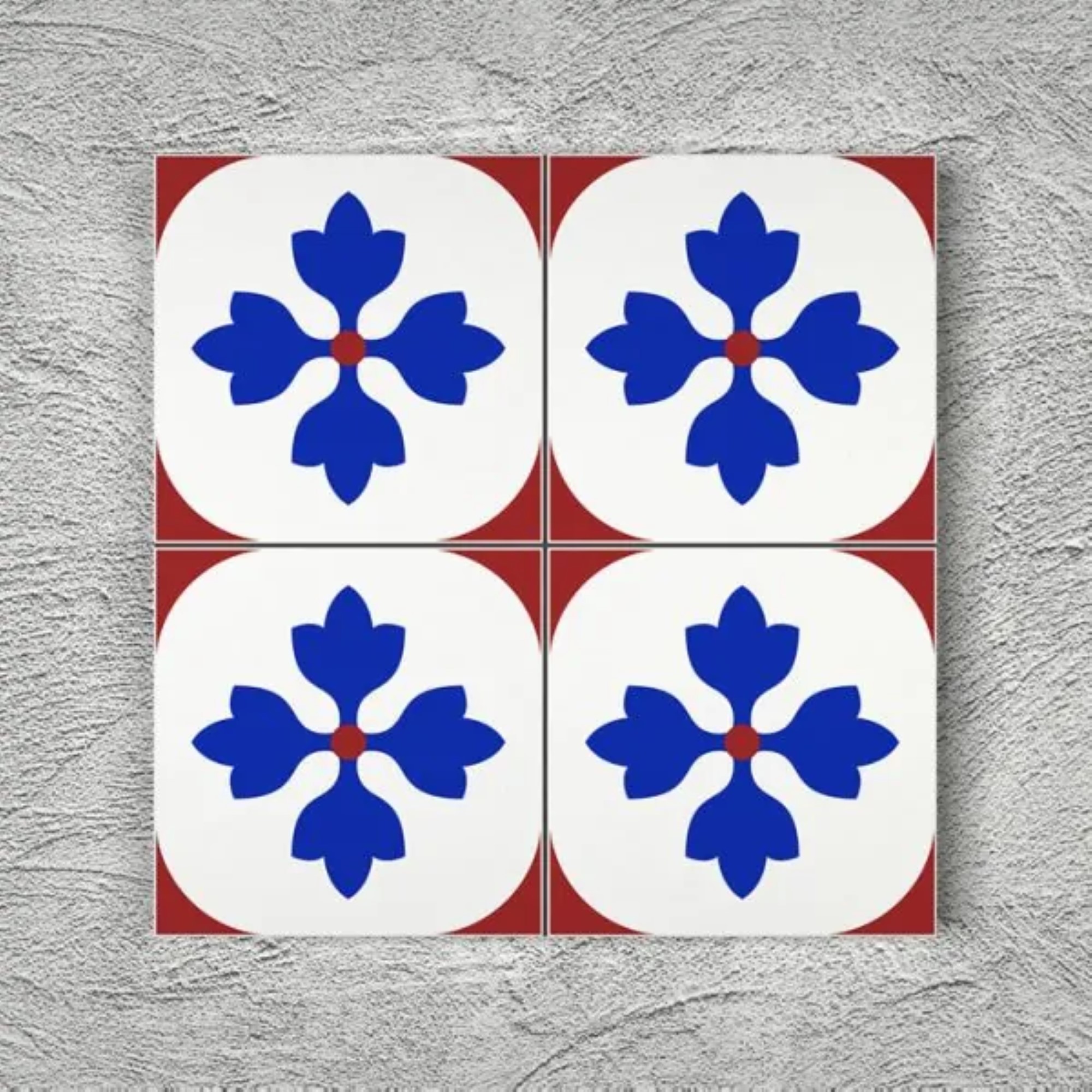 20x20 cm Çini Yer Karosu Y-44